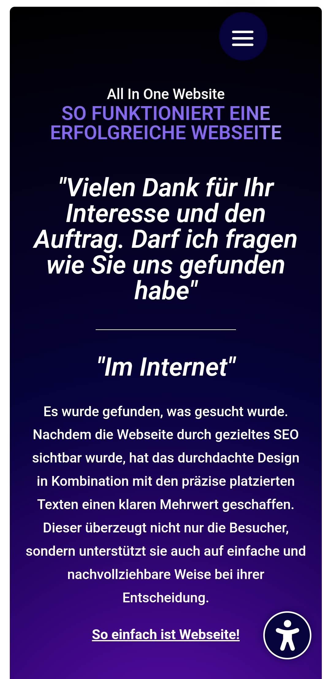 Design für moderne Webseiten